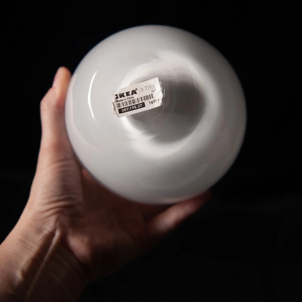 IKEA Salong Glass Bulb Bud Vase